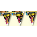 60' Custom Triangle Pennant S/ 2 Side Imprint (24 Pennants Per String-12"x18" Triangles)